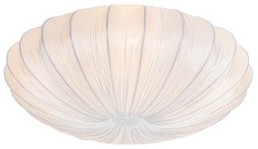Plafoniera de design albă din mătase 60 cm cu 5 lumini - Plu
