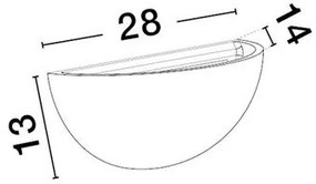 Aplica de perete ambientala din ghips THALPOS