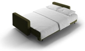 Canapea verde extensibilă, cu spațiu de depozitare 222 cm Bali – Cosmopolitan Design