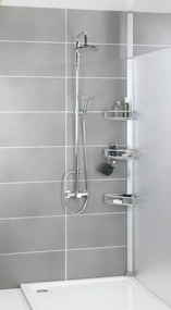 Raft pentru baie argintiu mat telescopic din aluminiu Purio – Wenko