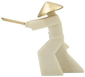 Decorațiune Samurai Toku Quarzy, 34X12X30 cm, Mauro Ferretti