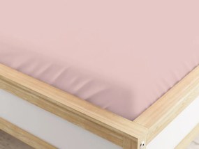Cearceaf cu elastic din microfibra roz antic 180 x 200 cm