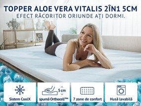 TOPPER 5 CM ALOE VERA VITALIS 2 IN 1