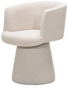 Fotoliu design rotativ YATO, crem