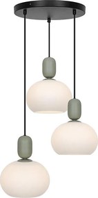 Candelabru pe cablu VALISIA 3xE27/40W/230V negru/măsliniu