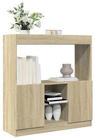 vidaXL Dulap înalt, stejar sonoma, 92x33x100 cm, lemn prelucrat