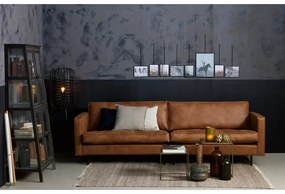 Canapea maro cu tapițerie din imitație de piele 277 cm Rodeo – WOOOD