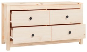 Dulap lateral, 100x40x54 cm, lemn masiv de pin 1, Maro, 100 x 40 x 54 cm