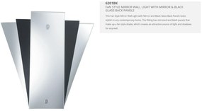 Aplica perete moderna design decorativ Wall 6201BK SRT
