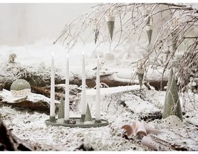 Decorațiune suspendată din ceramică Kähler Design Cone, înălțime 14,5 cm, verde