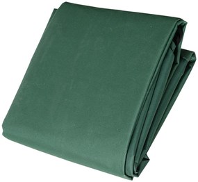 Husă de protecție rezistentă la intemperii Outsunny pentru mobilier de grădină din material Oxford, Verde, 135x135x75cm | Aosom Romania