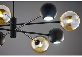 Lustră pe tijă Jupiter 1994 MOKA 4xGU10/10W/230V + 4xG9/10W/230V negru/bej