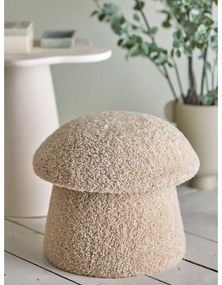 Taburet bej cu tapițerie din țesătură bouclé Bocca – Bloomingville