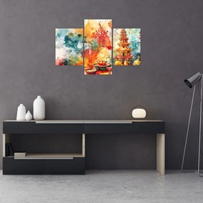 Tablou - Ilustrație în acuarelă (90x60 cm)