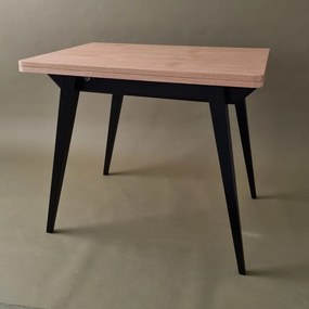 Masă de dining extensibilă cu blat cu aspect de lemn de frasin 65x90 cm Envelope – Ragaba