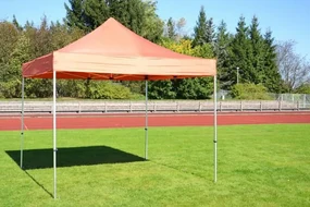Cort de grădină foarfecă PROFI 3x3m teracotă+2 pereți latera