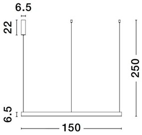 Lustra LED XXL dimabila design circular ELGEMA CCT 150cm