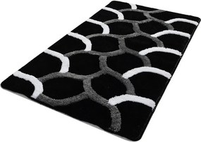 Covoras baie 359CHL1963, 70x120 cm, forma dreptunghiulara, acril, negr