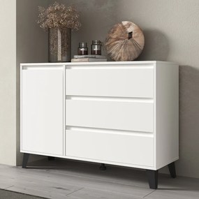 Comoda BOGAN 1D3S, albă