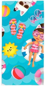 Gabby&#039;s Dollhouse Summer prosop de baie, prosop de plajă 70x140cm