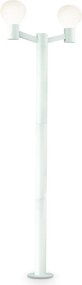 Stalp modern de exterior cu protectie IP44 CLIO PT2 alb 147086
