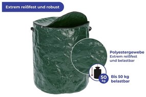 Recipient pentru deșeuri compostabile verde închis 275 l – Maximex