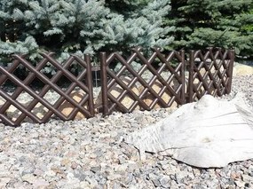 Gărduleț de grădină, grilaj maro