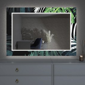 Oglindă LED cu decor D17