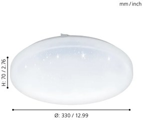 Eglo 97878 - LED Plafonieră FRANIA-S LED/17,3W/230V