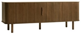 Masă TV maro cu aspect de lemn de stejar 56x160 cm Cavo – Unique Furniture