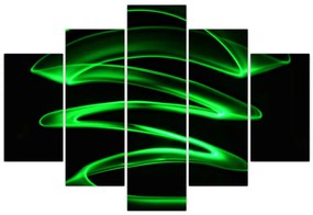 Tablou - valuri neon (150x105 cm)