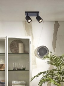 Plafoniera eco din bambus Java/2xGU10, black