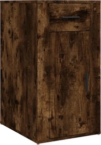 vidaXL Dulap de birou, stejar fumuriu, 40x49x75 cm, lemn prelucrat