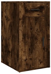 816797 vidaXL Dulap de birou, stejar fumuriu, 40x49x75 cm, lemn prelucrat