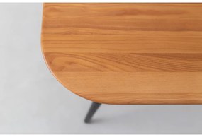 Masă dining din lemn de frasin Ragaba Contrast, 180 x 90 cm