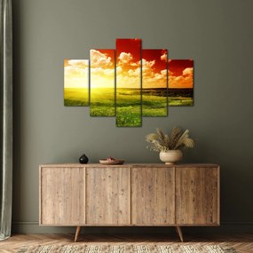 Tablou cu luncă cu soarele strălucitor (150x105 cm)
