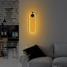 Aplică de perete neagră LED Can – Opviq lights