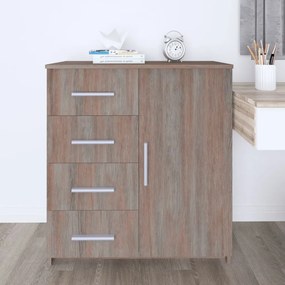 Servanta, stejar sonoma gri, 79x35x88 cm, PAL 1, grey sonoma oak