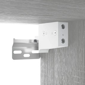 Dulap de perete suspendat, gri sonoma, 69,5x34x90 cm 1, sonoma gri