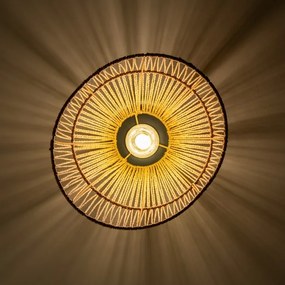 Brilagi - Lustra aplicată LED CERIA BOHO, 1xE27/40W/230V, Ø 30 cm, maro