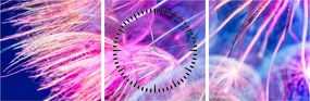 Tablou - Macro (cu ceas) (90x30 cm)
