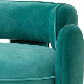 Scaun modern design LUX Chaplin, Savona turquoise
