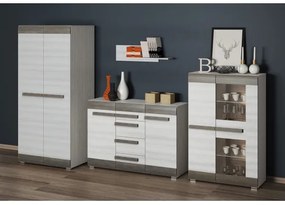 Raft de perete SARPA 23x92 cm alb