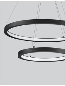 Lustra LED design modern circular EMPATIA II negru NVL-9172660