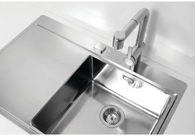 Chiuvetă de bucătărie ALVEUS 1103651 PURE 79x52,5 cm crom