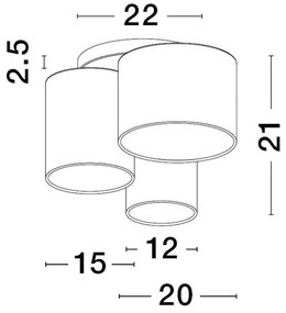 Plafoniera design modern BRYSON