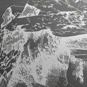 Tablou - Ilustrație de munți (120x50 cm)