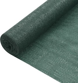 vidaXL Plasă protecție intimitate, verde, 1x10 m, HDPE, 75 g/m²