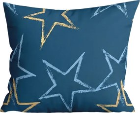 Fata de perna din microflanel STARMISS 40x50 cm, albastru inchis