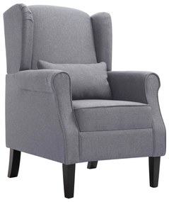 vidaXL Fotoliu, gri închis, material textil